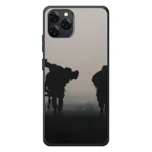 Чехлы на военную тематику для Blackview A95 (Бой солдат)