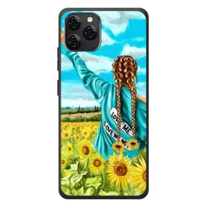 Чохол Стильні дівчата на Blackview A95 (Дівчина на полі)