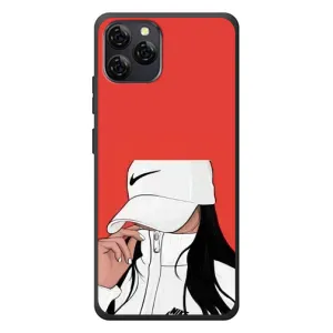 Силіконовый Чохол на Blackview A95 з картинкой Модных девушек (Дівчина Nike)