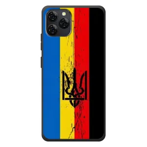 Чехлы УПА (Красно-Чёрный) на Blackview A95 (Флаг УПА)