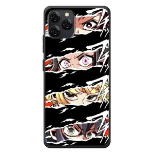 Силиконовые чехлы с глазами Anime для Блэквью А95 (Глаза на чорном)