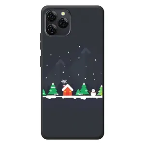 Силиконовый бампер на рождество для Blackview A95 (Город зимний)