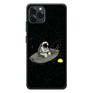Силіконовый Чохол з принтом "Космонавти" на Blackview A95 (Космонавт на рибалці)