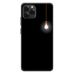 Чехол с картинками на черном фоне для Blackview A95 (Лампочка)