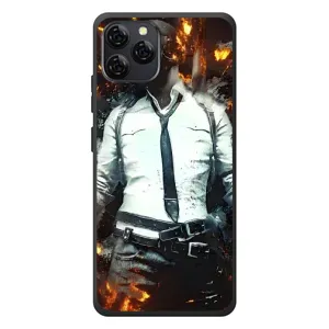 Силиконовый чехол с картинкой "Герой Pubg" на Blackview A95 (Man Пубг)