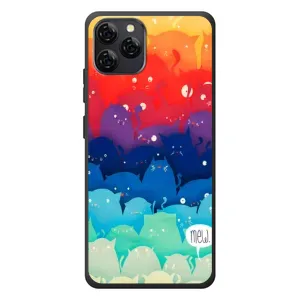 Силиконовый чехол с котиком для Blackview A95 (Mew)