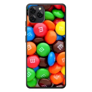 Чехол с изображением вкусной еды для Blackview A95 (Разноцветные M&M'S)