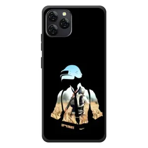 Силиконовый чехол с картинкой "Герой Pubg" на Blackview A95 (Пубг мен)