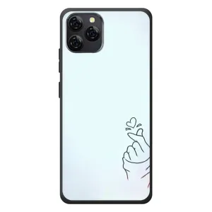 Чехлы (Знак сердечка) на Blackview A95 (Сердце на голубом)