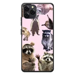 Силиконовый Чехол с Енотами на Blackview A95 (Смешные Еноты)