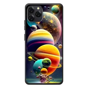 Чехол (ТПУ) с планетами на Blackview A95 (Солнечна система)