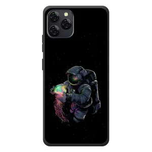Силіконовый Чохол з принтом "Космонавти" на Blackview A95 (В руках земля)
