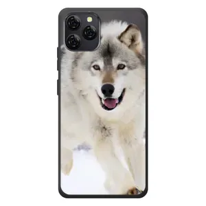 Чехол с Волком на Blackview A95 (Волк на снегу)