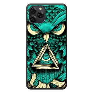 Чехлы с принтом СОВЫ для Blackview A95 (Зеленая сова)