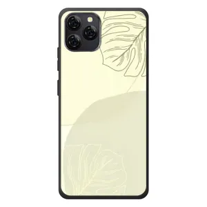 Чехол цветочный дизайн для Blackview A95 (Зелёный фон)