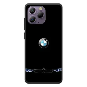 Силіконовий бампер з картинкою машини на Blackview A96 (Чорний BMW)
