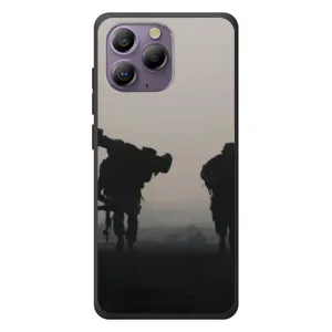 Чехлы на военную тематику для Blackview A96 (Бой солдат)