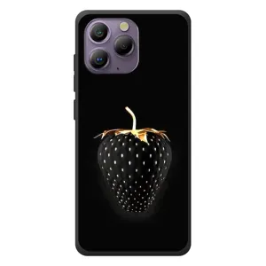 Чехол с изображением вкусной еды для Blackview A96 (Чёрная клубника)