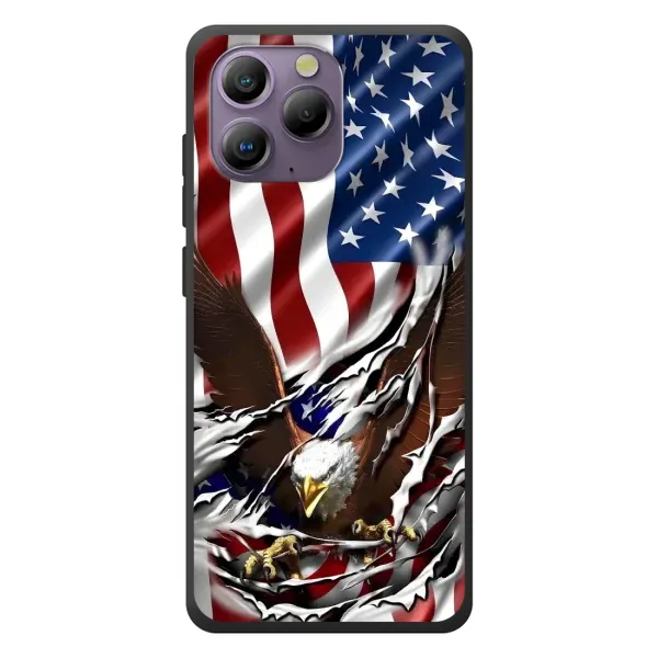 Чехол с рисунком «Флаг USA» для Blackview A96 Чехол с рисунком «Флаг USA» для Blackview A96