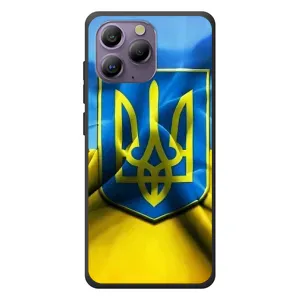 Чехол с картинкой (Патриотический ГЕРБ) на Blackview A96 (Герб и Флаг Украины)