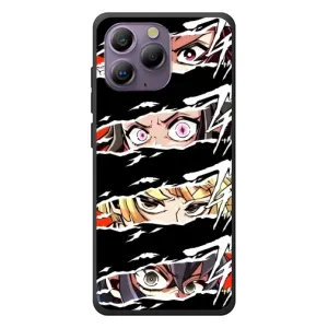 Силиконовые чехлы с глазами Anime для Blackvev A96 (Глаза на чорном)