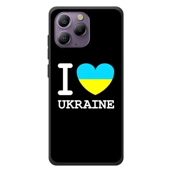 Чехол с рисунком «I Love Ukraine» для Blackview A96 Чехол с рисунком «I Love Ukraine» для Blackview A96