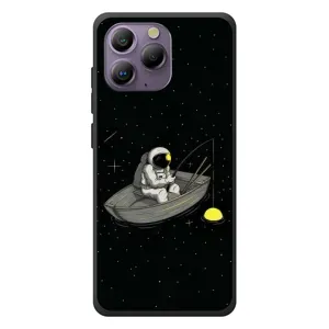 Силіконовый Чохол з принтом "Космонавти" на Blackview A96 (Космонавт на рибалці)