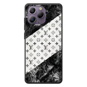 Чехол Стиль Louis Vuitton на Blackview A96 (LV на белом)