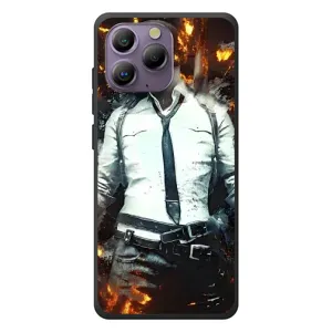 Силиконовый чехол с картинкой "Герой Pubg" на Blackview A96 (Man Пубг)