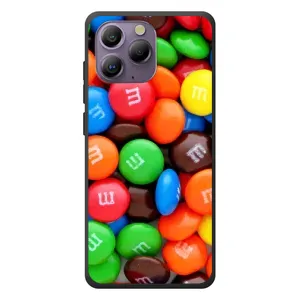 Чехол с изображением вкусной еды для Blackview A96 (Разноцветные M&M'S)