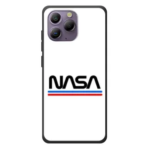 Силіконовый бампер з принтом "Наса" на Blackview A96 (NASA на білому тлі)