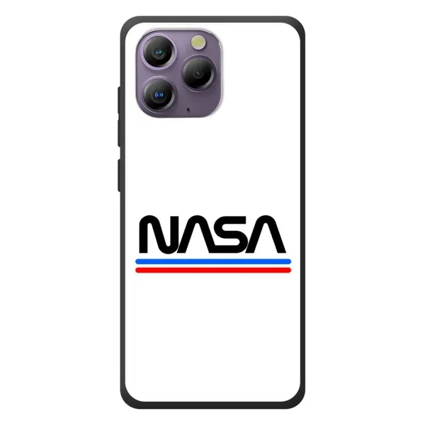Чехол с рисунком «NASA на белом фоне» для Blackview A96 Чехол с рисунком «NASA на белом фоне» для Blackview A96