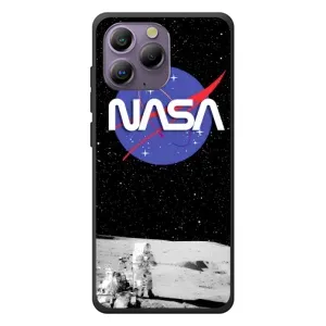 Силіконовый бампер з принтом "Наса" на Blackview A96 (Nasa на місяці)