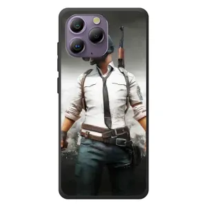 Силиконовый чехол с картинкой "Герой Pubg" на Blackview A96 (Пабг)