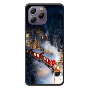 Силиконовый бампер на рождество для Blackview A96 (Поезд)