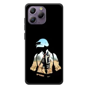Силиконовый чехол с картинкой "Герой Pubg" на Blackview A96 (Пубг мен)