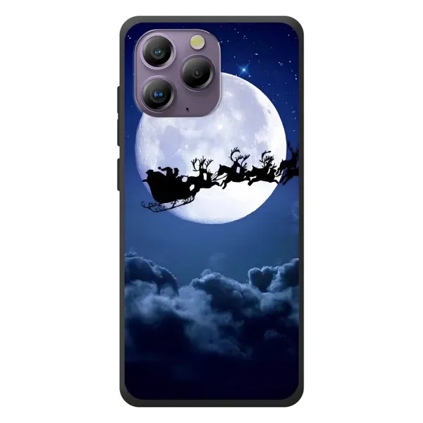 Чехол с рисунком «Санта - луна» для Blackview A96
