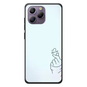 Чехлы (Знак сердечка) на Blackview A96 (Сердце на голубом)