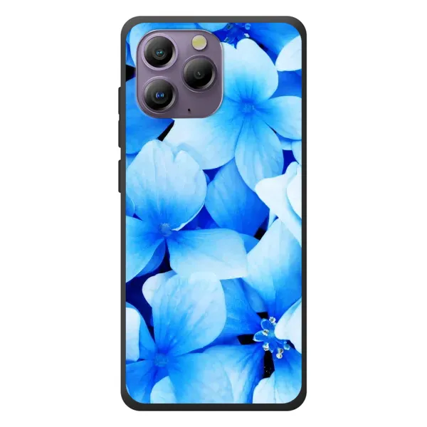 Чехол с рисунком «Синие цветы» для Blackview A96 Чехол с рисунком «Синие цветы» для Blackview A96