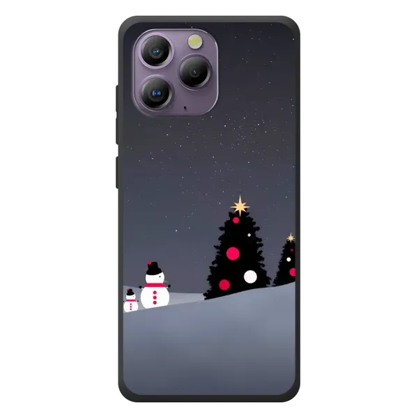 Чехол с рисунком «Снеговички» для Blackview A96 Чехол с рисунком «Снеговички» для Blackview A96