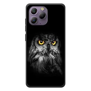 Чехлы с принтом СОВЫ для Blackview A96 (Сова на чёрном)