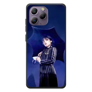 Чохол з картинкою Венсдей на Blackview A96 (Венсдей з парасолькою)