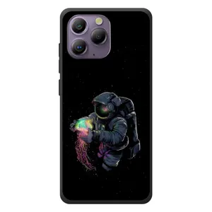 Силіконовый Чохол з принтом "Космонавти" на Blackview A96 (В руках земля)