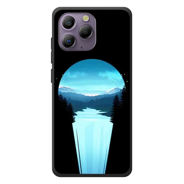 Чехол с рисунком «Синий Водопад» для Blackview A96 Чехол с рисунком «Синий Водопад» для Blackview A96