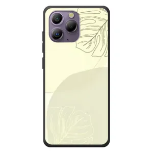 Чехол цветочный дизайн для Blackview A96 (Зелёный фон)