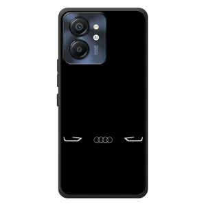 Силиконовый бампер с картинкой машины на Blackview Color 8 (Силует Audi)
