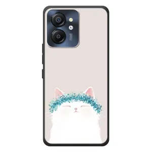 Чехол на тематику: Коты для Blackview Color 8 (Белый котик)