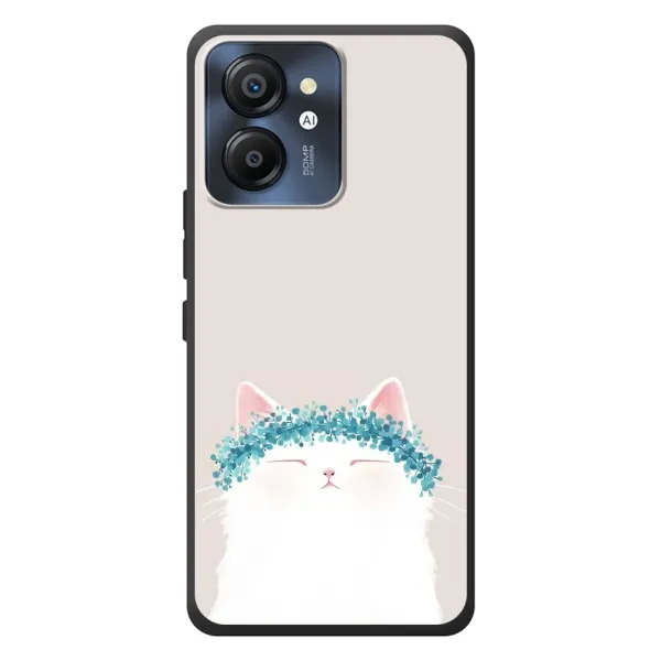Чехол с рисунком «Белый котик» для Blackview Color 8 Чехол с рисунком «Белый котик» для Blackview Color 8