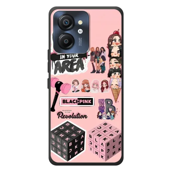 Чохол з малюнком «BLACK PINK колаж» для Blackview Color 8 Чохол з малюнком «BLACK PINK колаж» для Blackview Color 8