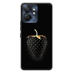 Чехол с изображением вкусной еды для Blackview Color 8 (Чёрная клубника)